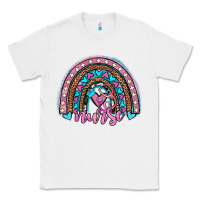 White leopard cowhide nurse rainbow Classic Tee - JahusDesignShop