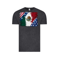 Vintage Black Mexican With American Flag Vintage Tee - RanaPortraitStore