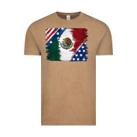 Vintage Coffee Mexican With American Flag Vintage Tee - RanaPortraitStore
