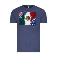 Mexican With American Flag Vintage Tee | Teevron