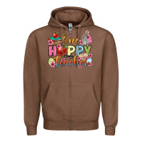 Chestnut Easter Day One hoppy Teacher Zipper Hoodie - OliviaCreatesArt