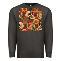 Smoke western skull aztec seamless pattern Premium Sweatshirt - BundleAndBundleShop