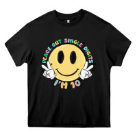 Black peace out single digits im 10 Heavy Core Tee - MaliasSmallBusiness