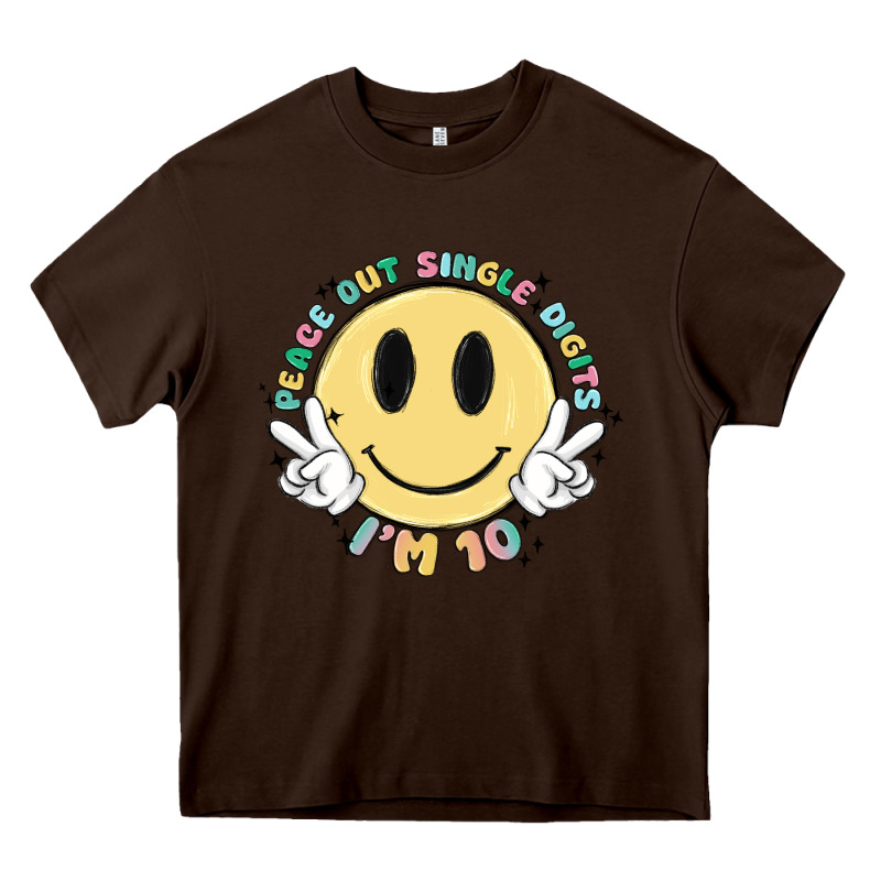 Peace Out Single Digits Im 10 Heavy Core Tee by MaliasSmallBusiness | Teevron