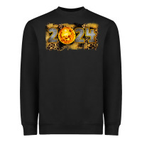 Black 2024 new year Heavyweight Sweatshirt - CowGirlArtShop