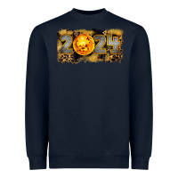 Navy 2024 new year Heavyweight Sweatshirt - CowGirlArtShop