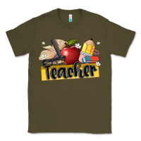 Army Green teacher Classic Tee - Artiststas