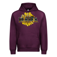 Mauve Wine girls mama sunflower Urban Hoodie - RacoonDesign