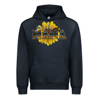 Navy girls mama sunflower Urban Hoodie - RacoonDesign