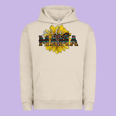Girls Mama Sunflower Urban Hoodie Designed By Racoondesign