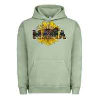 Pigment Oil Green girls mama sunflower Urban Hoodie - RacoonDesign