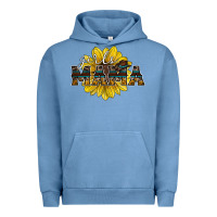 Pigment Pebble Blue girls mama sunflower Urban Hoodie - RacoonDesign