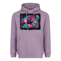 Lavender halloween trees and turquoise glitter background Heavyweight Hoodie - BundleAndBundleShop
