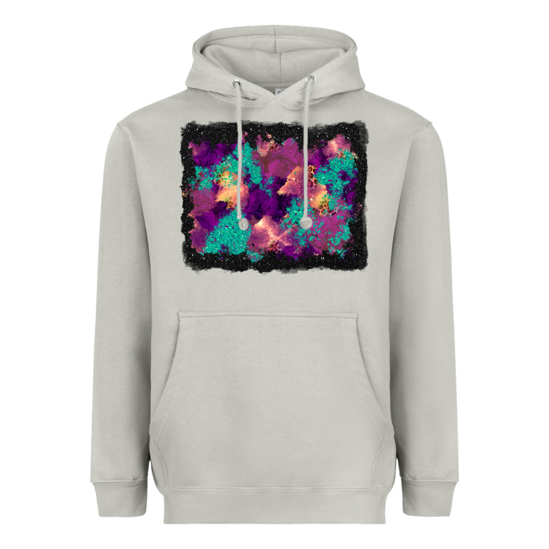 Halloween Trees And Turquoise Glitter Background Heavyweight Hoodie by BundleAndBundleShop | Teevron