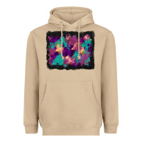 Mushroom halloween trees and turquoise glitter background Heavyweight Hoodie - BundleAndBundleShop