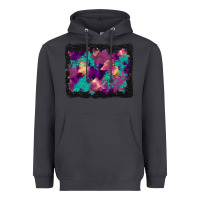 Smoke halloween trees and turquoise glitter background Heavyweight Hoodie - BundleAndBundleShop