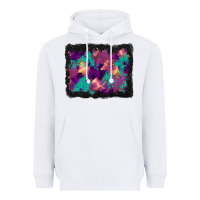 White halloween trees and turquoise glitter background Heavyweight Hoodie - BundleAndBundleShop