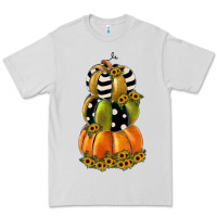 Dove Grey pumpkin polka dot, sunflower Premium Tee - JahusDesignShop