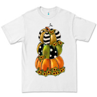 White pumpkin polka dot, sunflower Premium Tee - JahusDesignShop