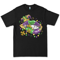 Black mardi gras lips Premium Tee - MaliasSmallBusiness