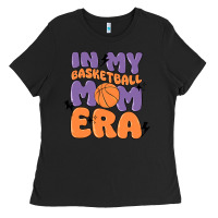 Black in my basketball mom era Ladies Tee - MaliasSmallBusiness