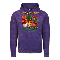Cloud Purple stay merry and bright peace hand Vintage Hoodie - Jasminsmagicworld