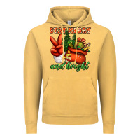 Vintage Mustard stay merry and bright peace hand Vintage Hoodie - Jasminsmagicworld