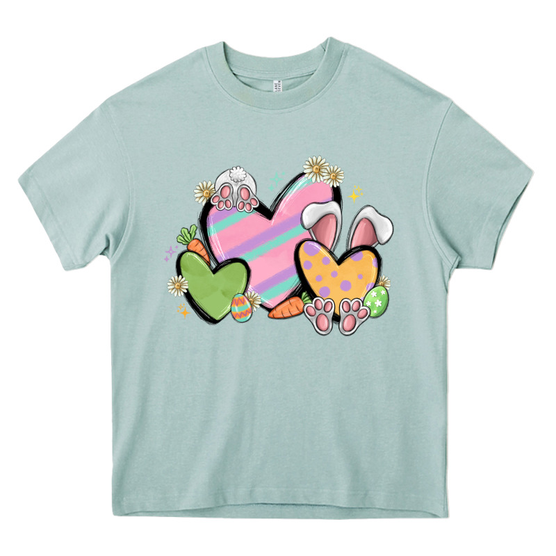 Easter Hearts Heavy Core Tee by MaliasSmallBusiness | Teevron