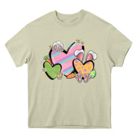Mossy easter hearts Heavy Core Tee - MaliasSmallBusiness