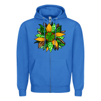 True Royal St. Patrick's sunflower Zipper Hoodie - OliviaCreatesArt