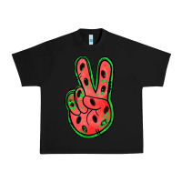 Black watermelon peace sign Urban Heavy Tee - Jasminsmagicworld