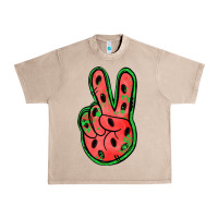 French Oak watermelon peace sign Urban Heavy Tee - Jasminsmagicworld