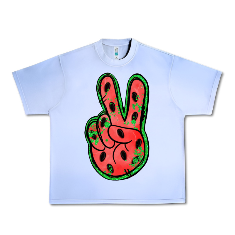 Watermelon Peace Sign Urban Heavy Tee by Jasminsmagicworld | Teevron