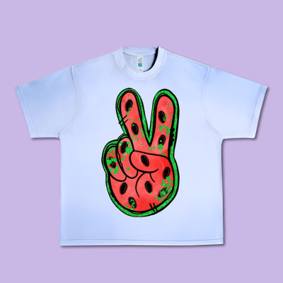 Watermelon Peace Sign Urban Heavy Tee Designed By Jasminsmagicworld