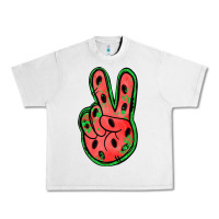 Lunar Rock watermelon peace sign Urban Heavy Tee - Jasminsmagicworld