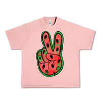 Salmon watermelon peace sign Urban Heavy Tee - Jasminsmagicworld