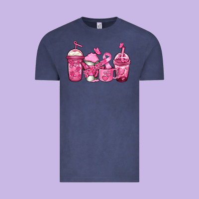 Breast Cancer Coffee Vintage Tee Designed By Jasminsmagicworld