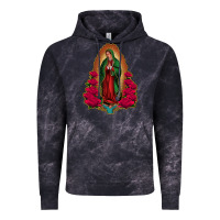 Cloud Black our lady of guadalupe Vintage Hoodie - Jasminsmagicworld
