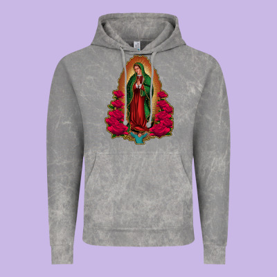 Our Lady Of Guadalupe Vintage Hoodie Designed By Jasminsmagicworld
