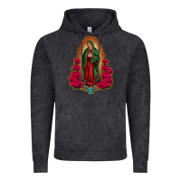 Vintage Black our lady of guadalupe Vintage Hoodie - Jasminsmagicworld