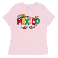 Bubblegum Pink mexico Ladies Tee - MaliasSmallBusiness