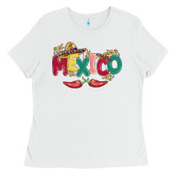 White mexico Ladies Tee - MaliasSmallBusiness