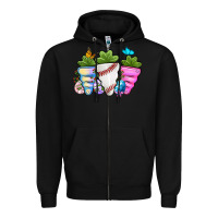 Black Easter Day Baseball Easter sports carrots Zipper Hoodie - OliviaCreatesArt