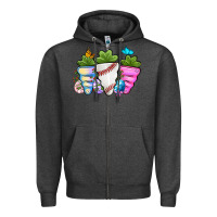 Charcoal Heather Easter Day Baseball Easter sports carrots Zipper Hoodie - OliviaCreatesArt