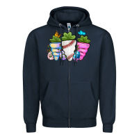 Navy Easter Day Baseball Easter sports carrots Zipper Hoodie - OliviaCreatesArt