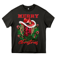 Asphalt merry christmas boots hat rope Heavy Core Tee - AdoDesignShop