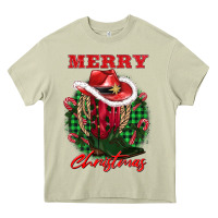 Mossy merry christmas boots hat rope Heavy Core Tee - AdoDesignShop