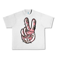 Lunar Rock baseball peace sign Urban Heavy Tee - Jasminsmagicworld