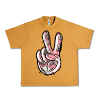 Peanut Butter baseball peace sign Urban Heavy Tee - Jasminsmagicworld