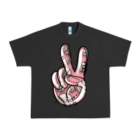 Pigment Black baseball peace sign Urban Heavy Tee - Jasminsmagicworld